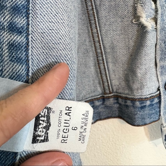 Vintage Levis Denim Jacket Orange Tab - Picture 8 of 8